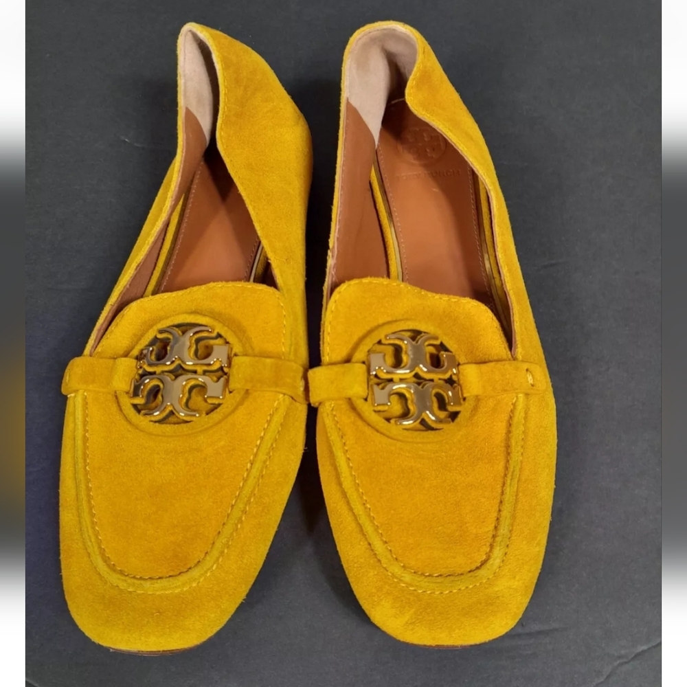 Tory Burch Metal Miller Loafer Square Toe‎ Women's size 5